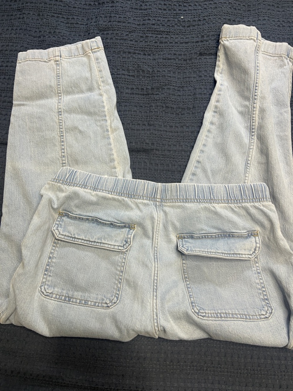 Banana Republic Light Blue Drawstring Denim Joggers - Picture 3 of 3